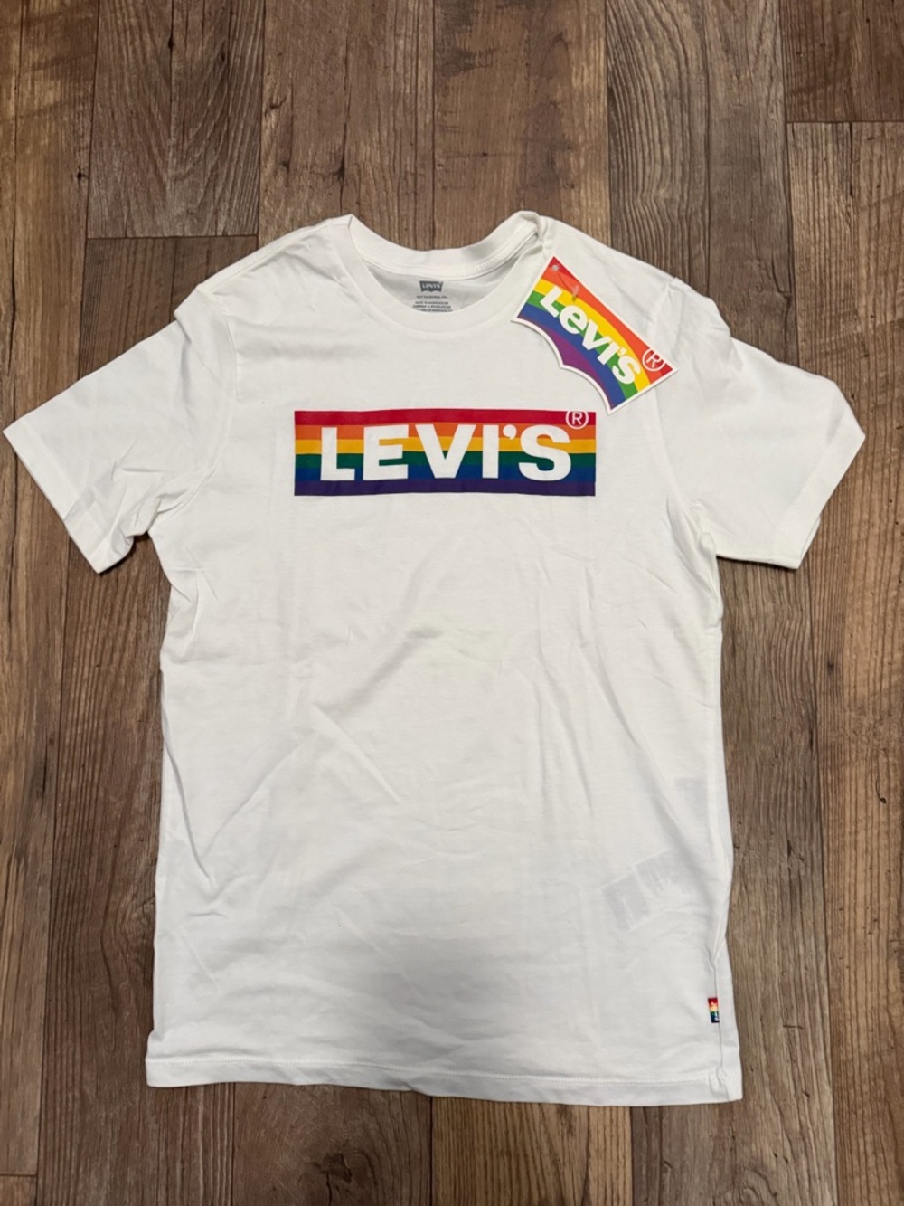Levi's Men’s White Pride Tee. Size Small. Brand New w/ tags